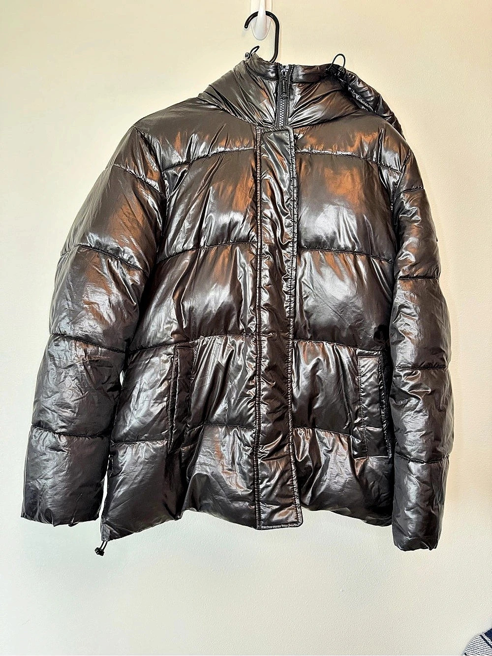 Vince Camuto Women's Puffer Jacket in Brown Size Large Like New